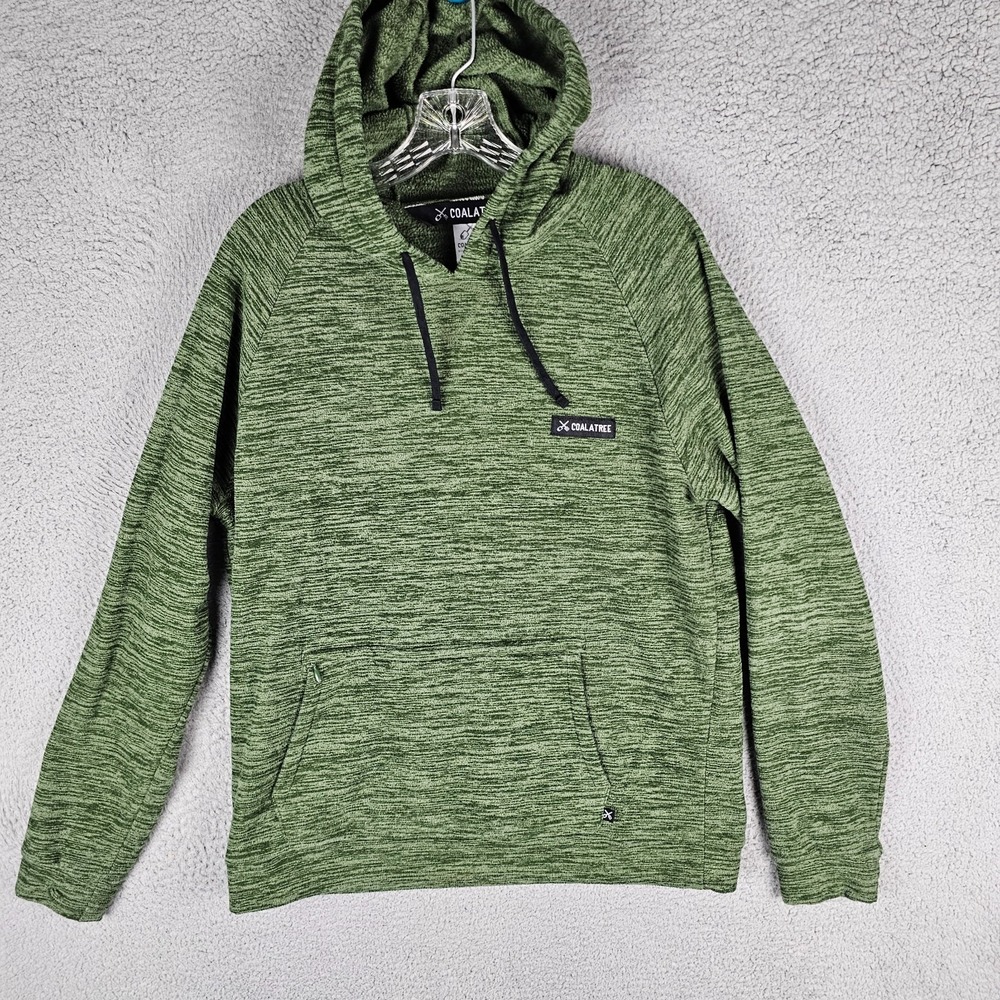 Coalatree Hoodie Mens M Space Dye Eco Friendly Long Sleeve Drawstring Patch Logo